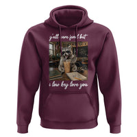 Funny Classroom Raccoon Iced Coffee Teacher Hoodie Y'all Were Feral But I Low Key Love You