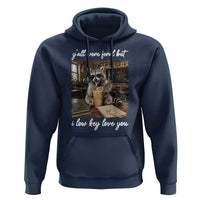 Funny Classroom Raccoon Iced Coffee Teacher Hoodie Y'all Were Feral But I Low Key Love You