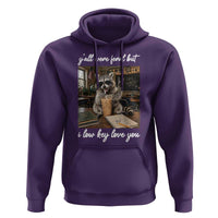 Funny Classroom Raccoon Iced Coffee Teacher Hoodie Y'all Were Feral But I Low Key Love You