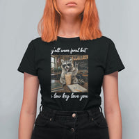 Funny Classroom Raccoon Iced Coffee Teacher T Shirt For Women Y'all Were Feral But I Low Key Love You