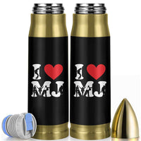 I Heart MJ Dance Silhouette Tribute Bullet Tumbler Iconic Pop Culture Famous Dance Poses for Music Legend Fans