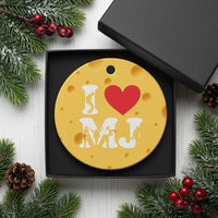 I Heart MJ Dance Silhouette Tribute Ceramic Ornament Iconic Pop Culture Famous Dance Poses for Music Legend Fans