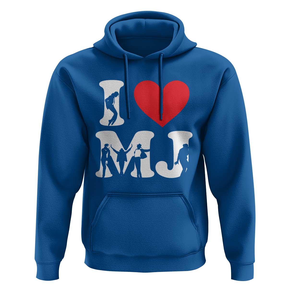 I Heart MJ Dance Silhouette Tribute Hoodie Iconic Pop Culture Famous Dance Poses for Music Legend Fans