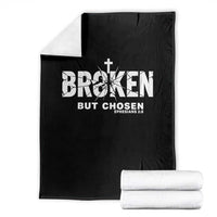 Broken But Chosen Ephesians 2:8 Bible Verse Throw Blanket Christian Faith Grace and Salvation Gift
