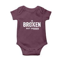 Broken But Chosen Ephesians 2:8 Bible Verse Baby Onesie Christian Faith Grace and Salvation Gift