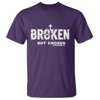 Broken But Chosen Ephesians 2:8 Bible Verse T Shirt Christian Faith Grace and Salvation Gift