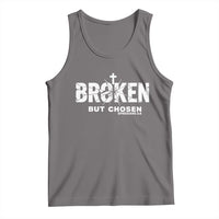 Broken But Chosen Ephesians 2:8 Bible Verse Tank Top Christian Faith Grace and Salvation Gift