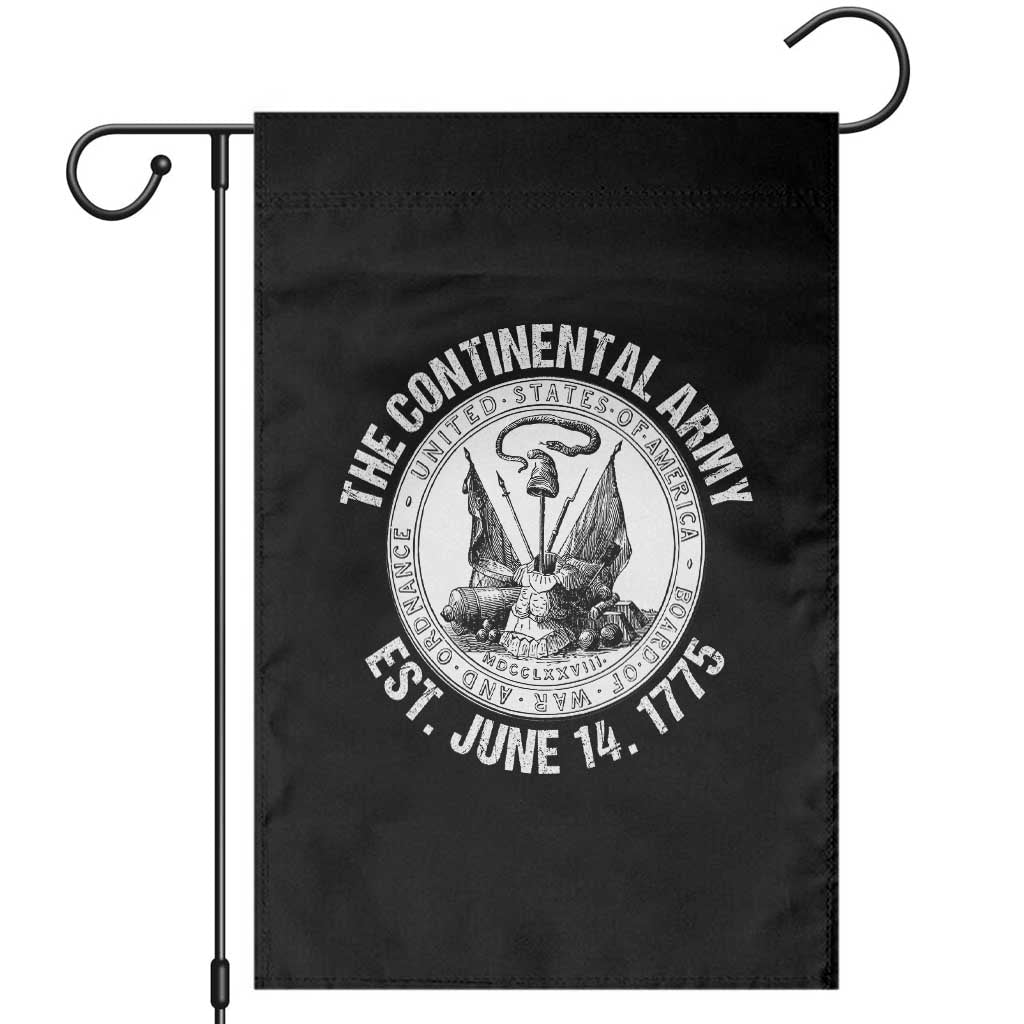 The Continental Army Est 1775 Garden Flag Patriotic US Military History Graphic