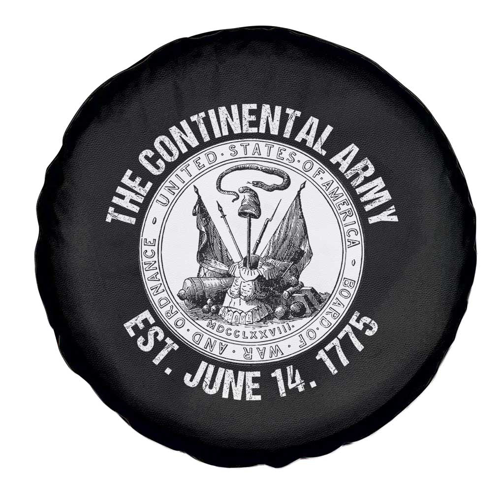 The Continental Army Est 1775 Spare Tire Cover Patriotic US Military History Graphic