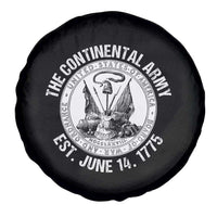 The Continental Army Est 1775 Spare Tire Cover Patriotic US Military History Graphic