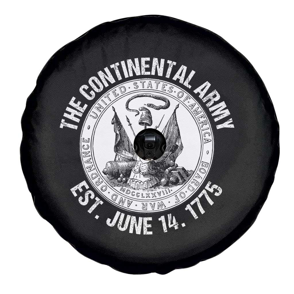 The Continental Army Est 1775 Spare Tire Cover Patriotic US Military History Graphic