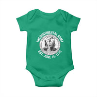 The Continental Army Est 1775 Baby Onesie Patriotic US Military History Graphic