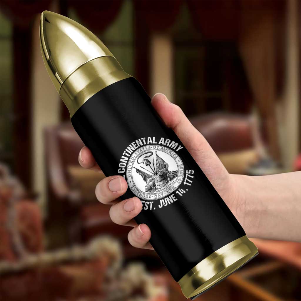 The Continental Army Est 1775 Bullet Tumbler Patriotic US Military History Graphic