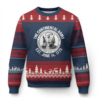The Continental Army Est 1775 Ugly Christmas Sweater Patriotic US Military History Graphic