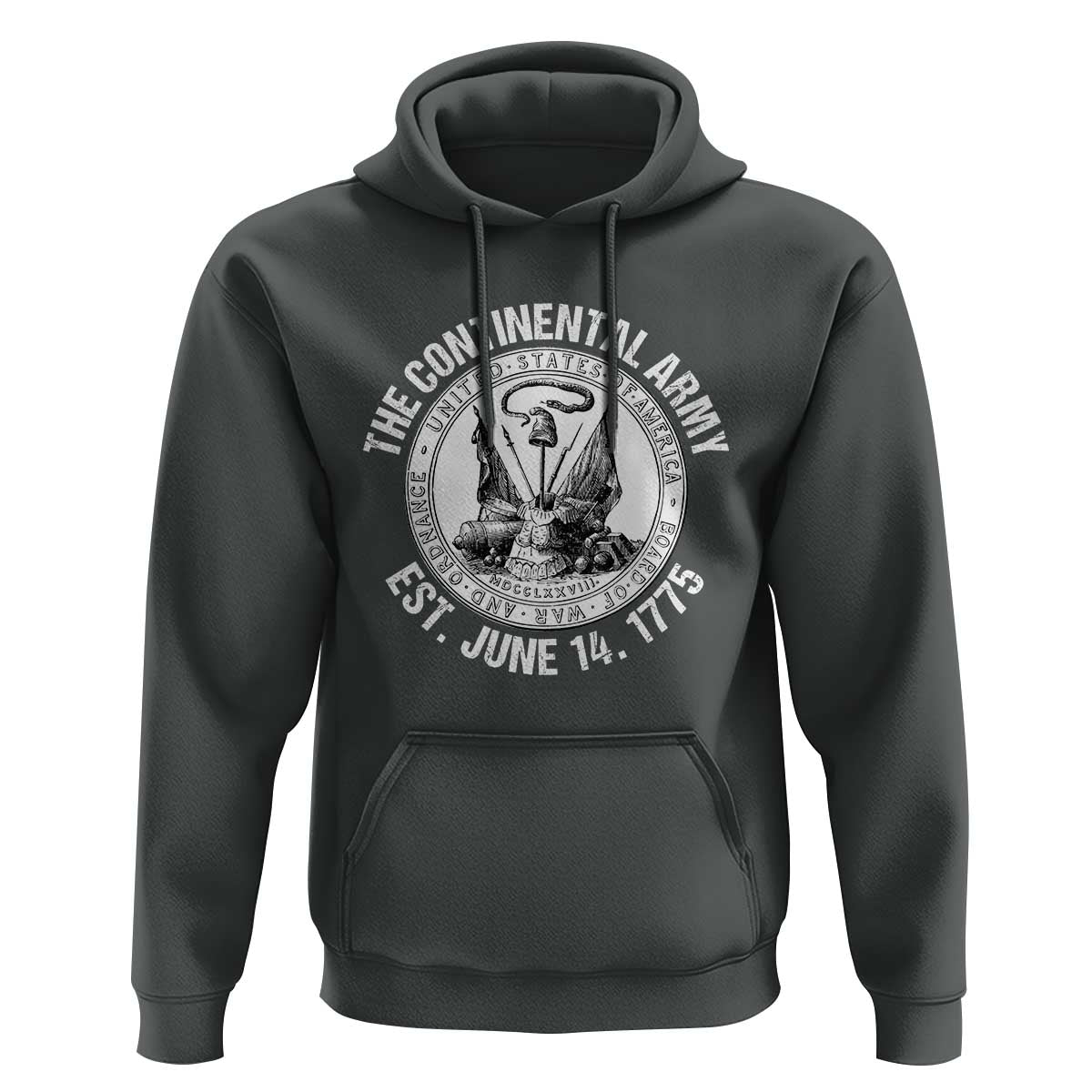 The Continental Army Est 1775 Hoodie Patriotic US Military History Graphic
