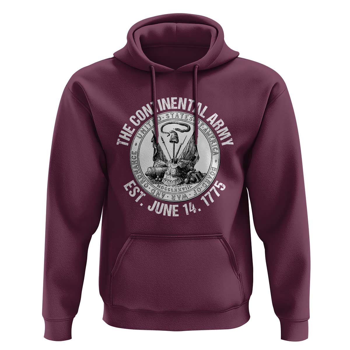 The Continental Army Est 1775 Hoodie Patriotic US Military History Graphic