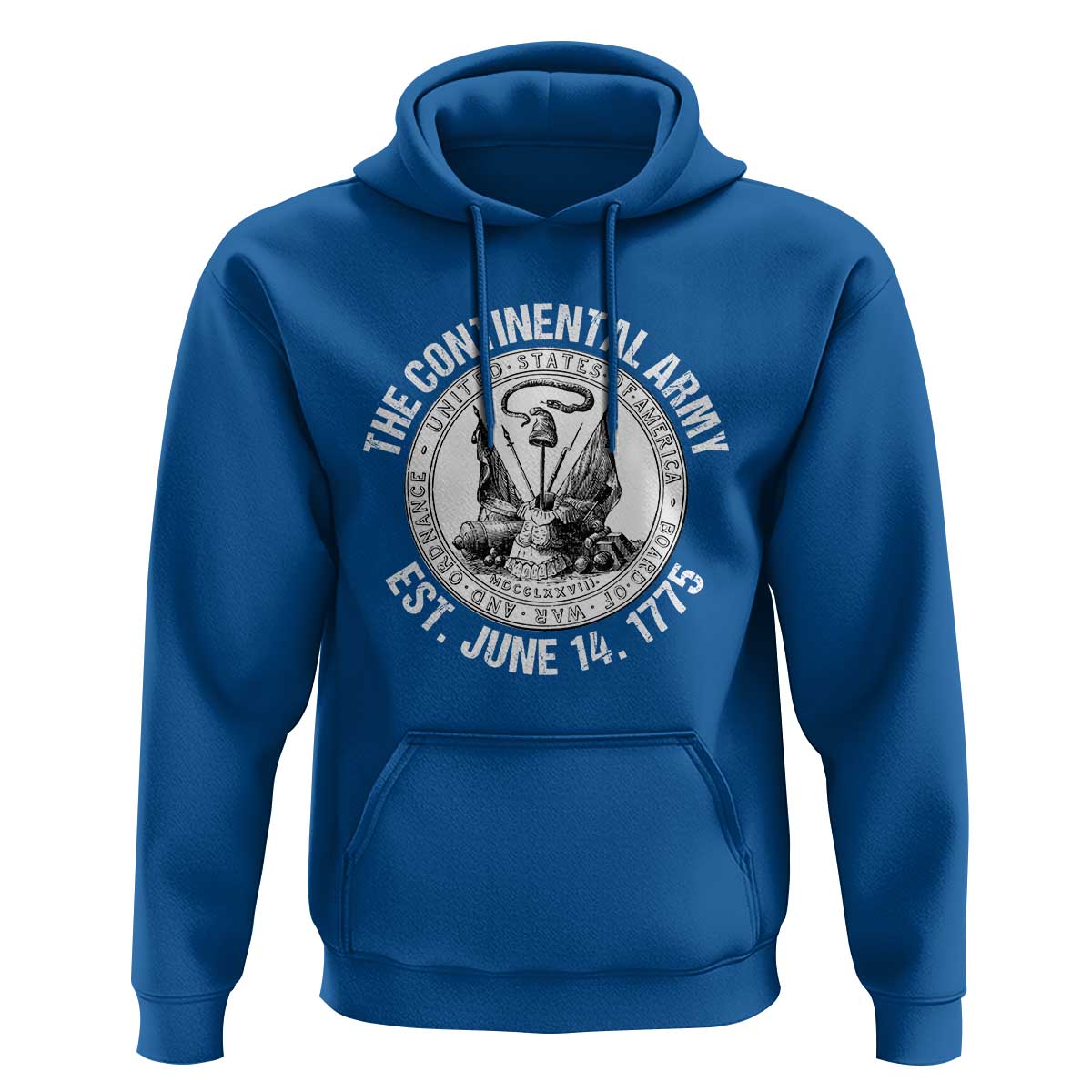 The Continental Army Est 1775 Hoodie Patriotic US Military History Graphic