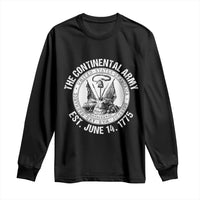 The Continental Army Est 1775 Long Sleeve Shirt Patriotic US Military History Graphic