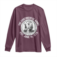 The Continental Army Est 1775 Long Sleeve Shirt Patriotic US Military History Graphic