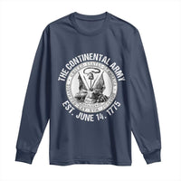 The Continental Army Est 1775 Long Sleeve Shirt Patriotic US Military History Graphic
