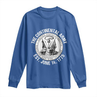 The Continental Army Est 1775 Long Sleeve Shirt Patriotic US Military History Graphic