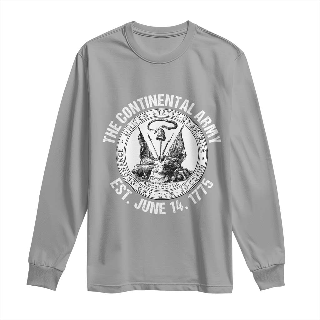 The Continental Army Est 1775 Long Sleeve Shirt Patriotic US Military History Graphic