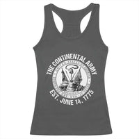 The Continental Army Est 1775 Racerback Tank Top Patriotic US Military History Graphic