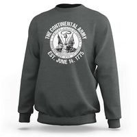 The Continental Army Est 1775 Sweatshirt Patriotic US Military History Graphic