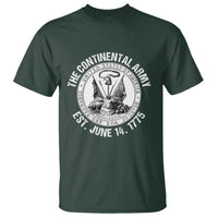 The Continental Army Est 1775 T Shirt Patriotic US Military History Graphic