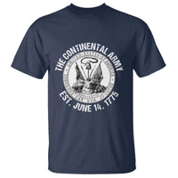The Continental Army Est 1775 T Shirt Patriotic US Military History Graphic