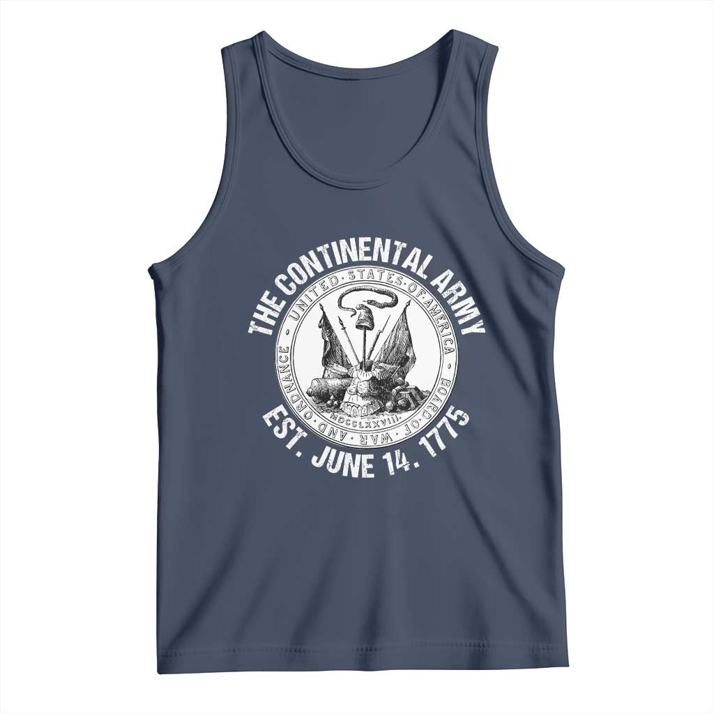 The Continental Army Est 1775 Tank Top Patriotic US Military History Graphic