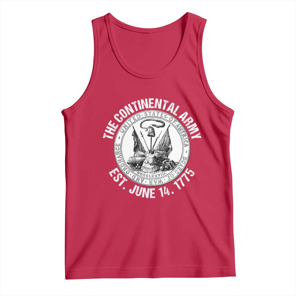 The Continental Army Est 1775 Tank Top Patriotic US Military History Graphic