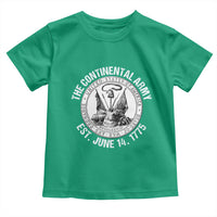 The Continental Army Est 1775 Toddler T Shirt Patriotic US Military History Graphic