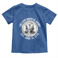 The Continental Army Est 1775 Toddler T Shirt Patriotic US Military History Graphic