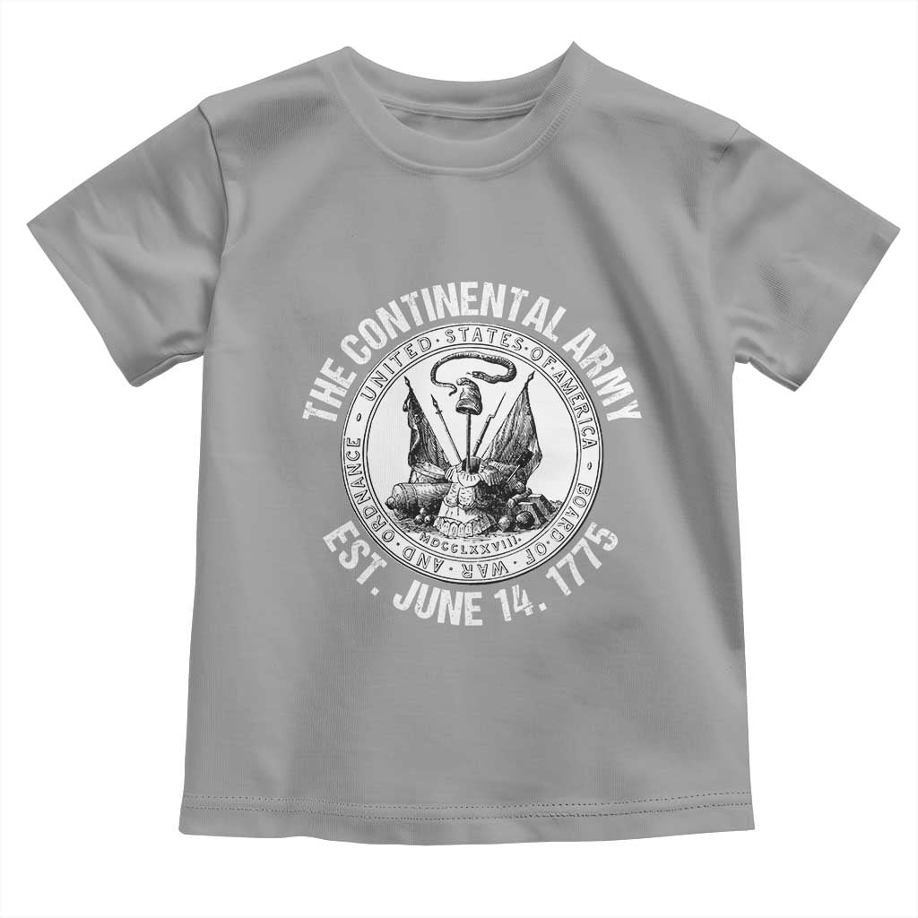 The Continental Army Est 1775 Toddler T Shirt Patriotic US Military History Graphic
