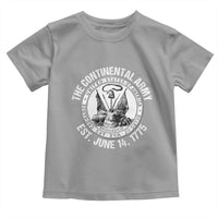 The Continental Army Est 1775 Toddler T Shirt Patriotic US Military History Graphic
