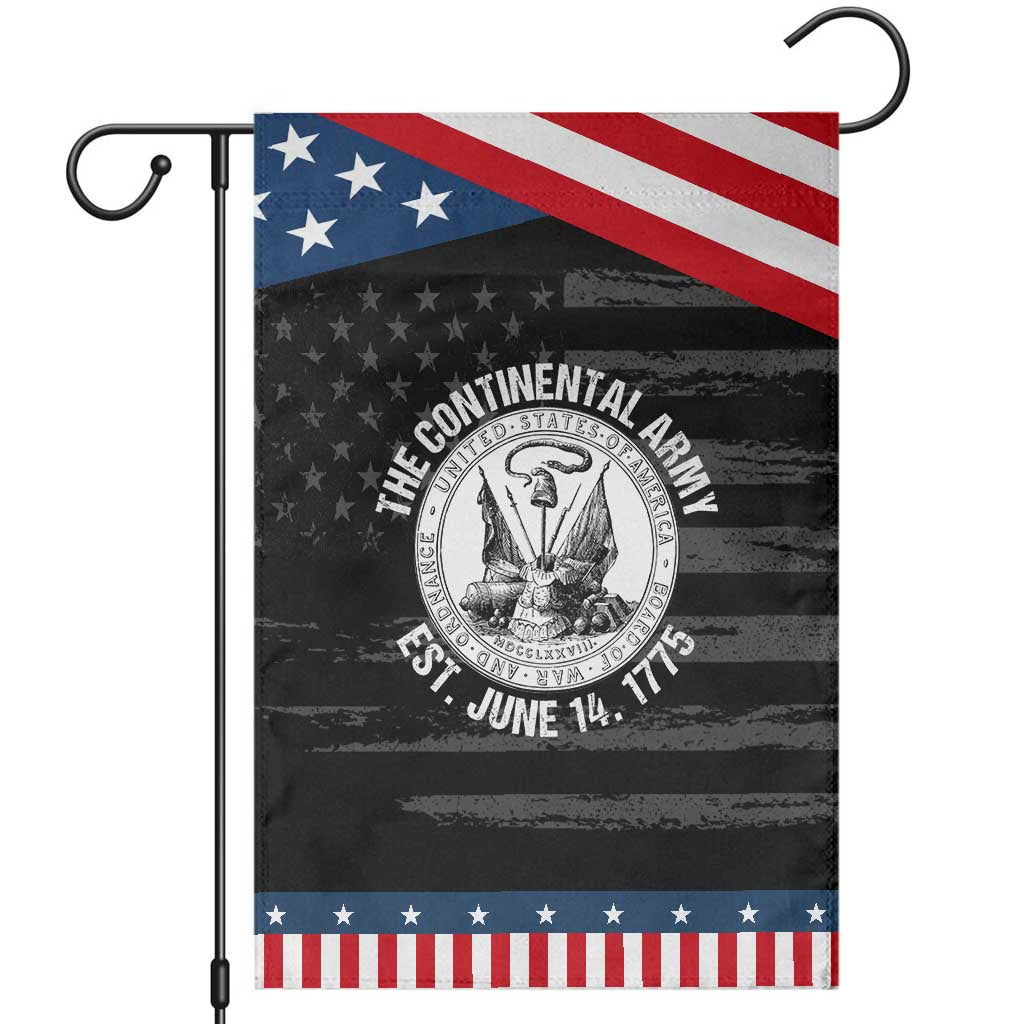 The Continental Army Est 1775 Patriotic Garden Flag US Military History Graphic