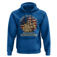 Funny Boston Tea Party Hoodie I Came To Spill Tea And Start A Revolution Retro Graphic