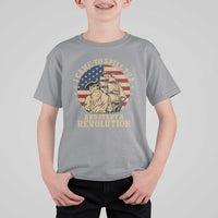 Funny Boston Tea Party T Shirt For Kid I Came To Spill Tea And Start A Revolution Retro Graphic