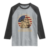 Funny Boston Tea Party Raglan Shirt I Came To Spill Tea And Start A Revolution Retro Graphic