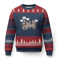 Bruh Founding Fathers Constitutional Convention Ugly Christmas Sweater Funny American History Humorous Patriot