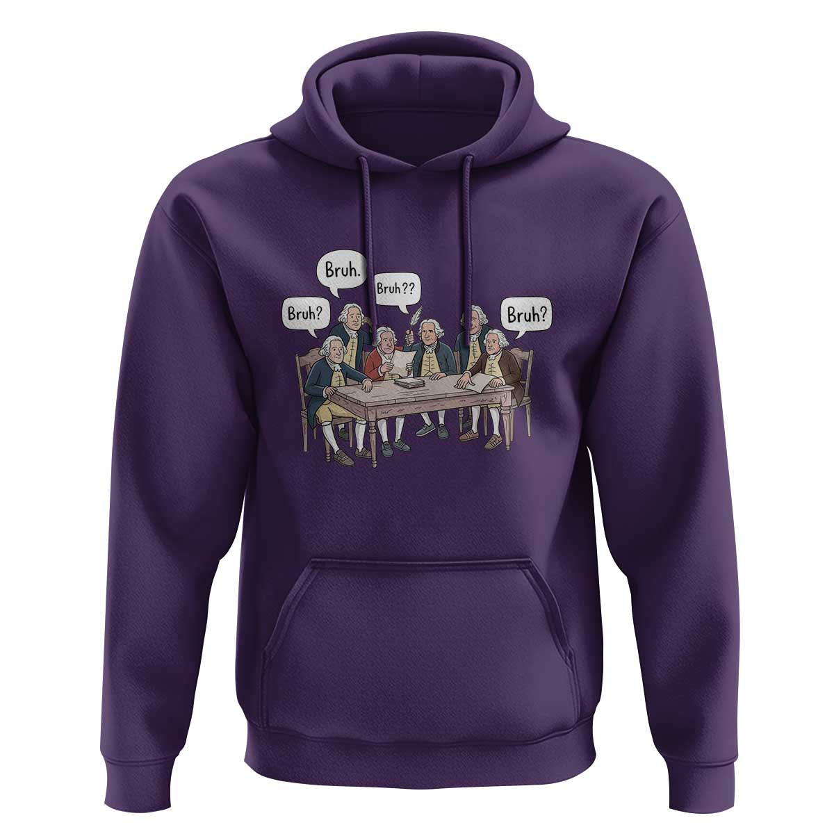 Bruh Founding Fathers Constitutional Convention Hoodie Funny American History Humorous Patriot