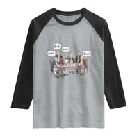 Bruh Founding Fathers Constitutional Convention Raglan Shirt Funny American History Humorous Patriot