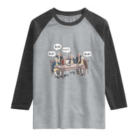 Bruh Founding Fathers Constitutional Convention Raglan Shirt Funny American History Humorous Patriot