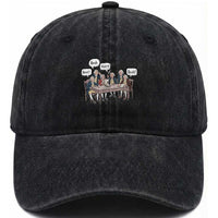 Bruh Founding Fathers Constitutional Convention Washed Cotton Baseball Cap Funny American History Humorous Patriot