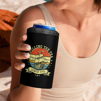 Spilling The Tea Since 1773 4 in 1 Can Cooler Tumbler Retro Sunset Boston Tea Party History