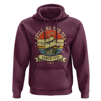Spilling The Tea Since 1773 Hoodie Retro Sunset Boston Tea Party History