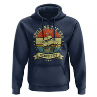 Spilling The Tea Since 1773 Hoodie Retro Sunset Boston Tea Party History