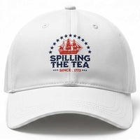 Spilling The Tea Since 1773 Baseball Cap Patriotic Nautical Stars American History
