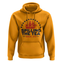 Spilling The Tea Since 1773 Hoodie Patriotic Nautical Stars American History